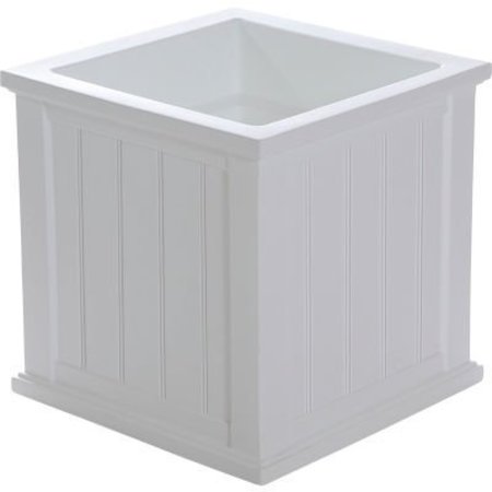 MAYNE MAIL POST INC Mayne® Cape Cod 20" x 20" Square Planter, White 4838-W